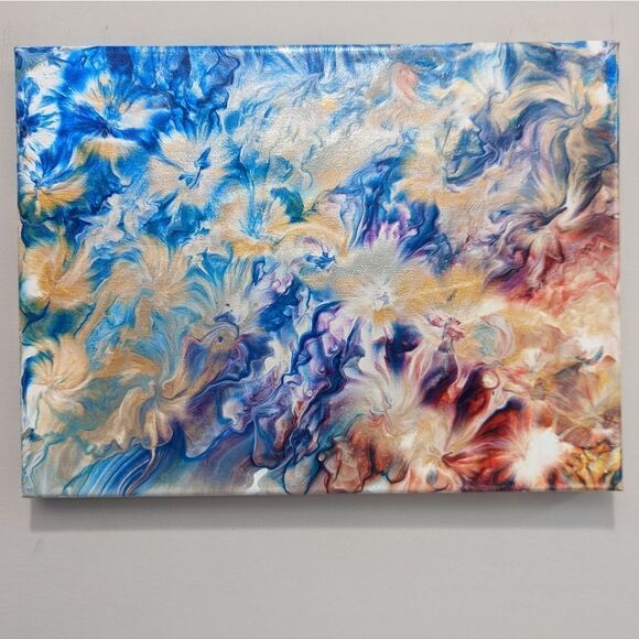 Original handmade Acrylic wall art decor painting 9"x12"